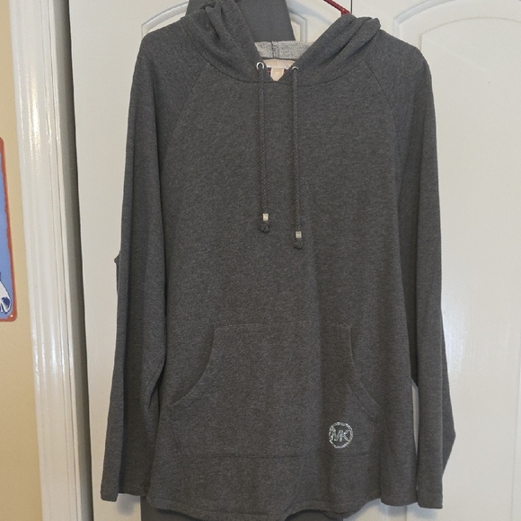 MICHAEL Michael Kors Charcoal Hooded Pullover - Picture 1 of 4